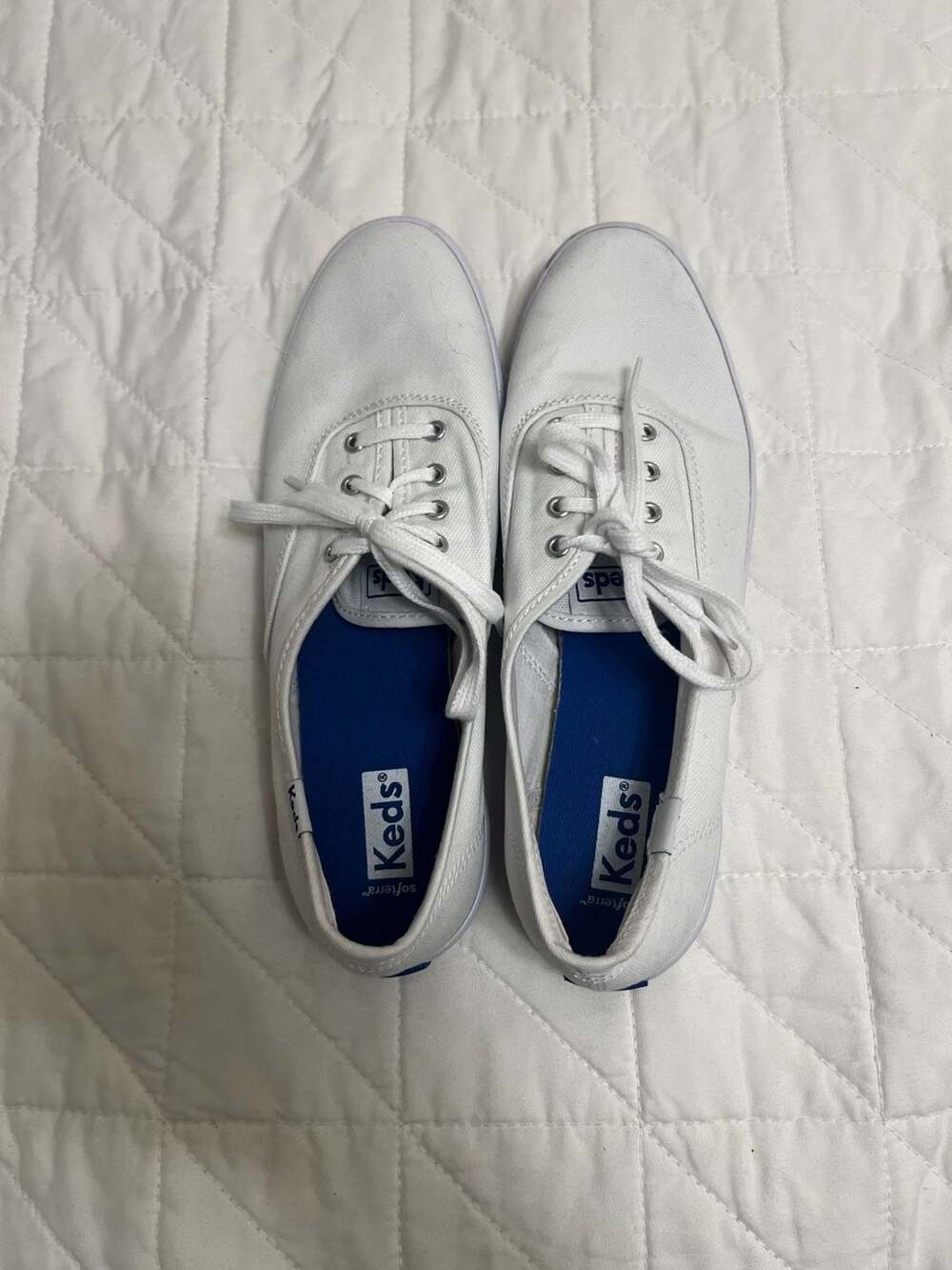 Keds WF34000 Women's Champion Core Canvas Sneaker White Size 7.5 Slim Women’s